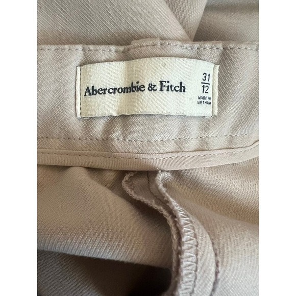 Abercrombie & Fitch Sloane Tailored Straight Pant Light Taupe - Picture 8 of 8